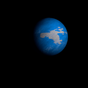 The artist's impression of Kepler-866 b artist's rendition