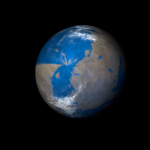 The artist's impression of Kepler-867 Ab artist's rendition