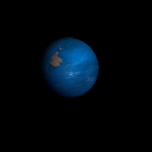 The artist's impression of Kepler-86 b artist's rendition
