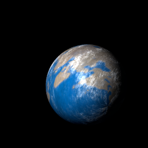 The artist's impression of Kepler-878 b artist's rendition