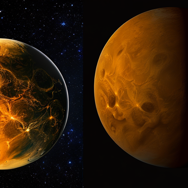 The artist's impression of Kepler-887 c artist's rendition