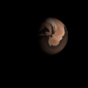The artist's impression of Kepler-888 b artist's rendition