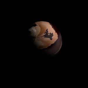 The artist's impression of Kepler-88 d artist's rendition