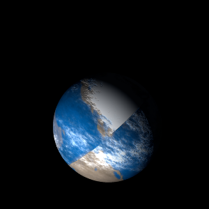 The artist's impression of Kepler-890 b artist's rendition