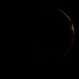 The artist's impression of Kepler-893 b artist's rendition