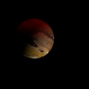 The artist's impression of Kepler-894 b artist's rendition