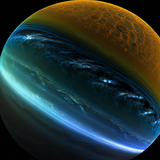 The artist's impression of Kepler-898 b artist's rendition