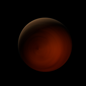 The artist's impression of Kepler-89 c artist's rendition