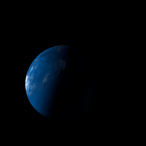The artist's impression of Kepler-908 Ab artist's rendition