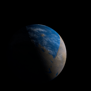 The artist's impression of Kepler-908 b artist's rendition