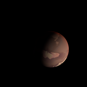 The artist's impression of Kepler-931 b artist's rendition