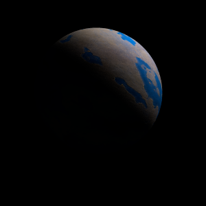 The artist's impression of Kepler-932 b artist's rendition