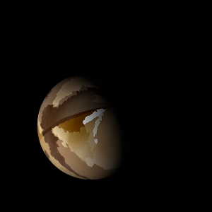 The artist's impression of Kepler-934 b artist's rendition
