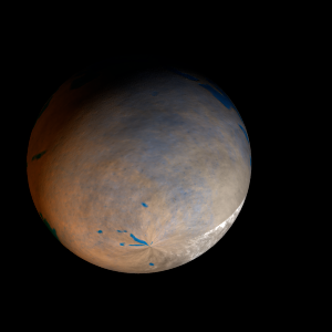 The artist's impression of Kepler-943 b artist's rendition