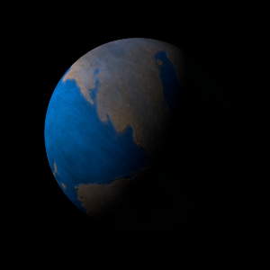 The artist's impression of Kepler-944 b artist's rendition