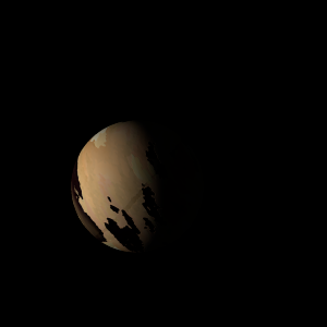 The artist's impression of Kepler-948 b artist's rendition