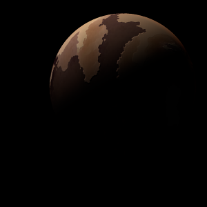 The artist's impression of Kepler-953 c artist's rendition