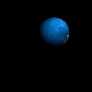 The artist's impression of Kepler-954 b artist's rendition
