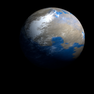 The artist's impression of Kepler-964 b artist's rendition
