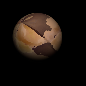 The artist's impression of Kepler-967 c artist's rendition