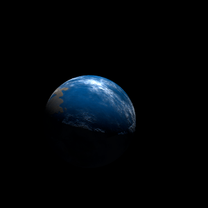 The artist's impression of Kepler-968 Ab artist's rendition