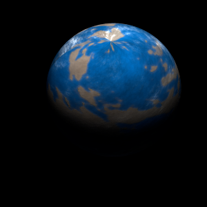 The artist's impression of Kepler-968 c artist's rendition