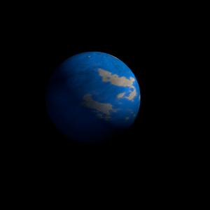 The artist's impression of Kepler-969 c artist's rendition