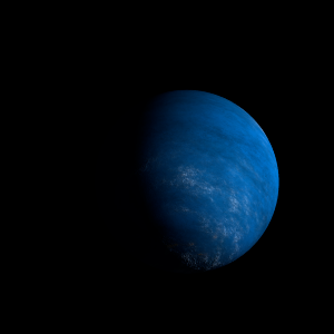 The artist's impression of Kepler-975 Ac artist's rendition