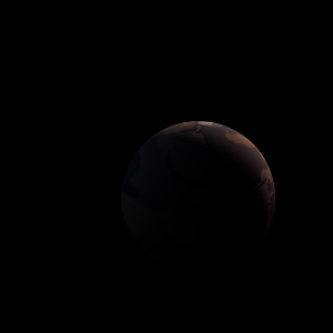 The artist's impression of Kepler-980 b artist's rendition