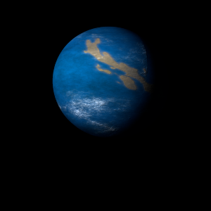 The artist's impression of Kepler-983 b artist's rendition