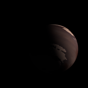 The artist's impression of Kepler-985 b artist's rendition