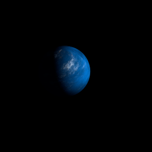 The artist's impression of Kepler-999 b artist's rendition