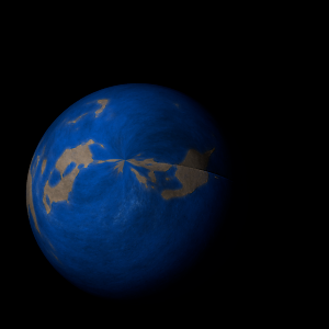 The artist's impression of KIC 12454613 b artist's rendition
