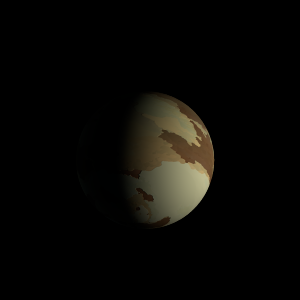 The artist's impression of KIC 3338660 (AB)b artist's rendition