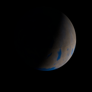 The artist's impression of KIC 3853259 (AB)b artist's rendition