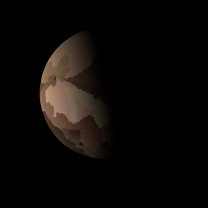 The artist's impression of KIC 4937217 (AB)b artist's rendition
