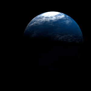 The artist's impression of KIC 7821010 (AB)b artist's rendition