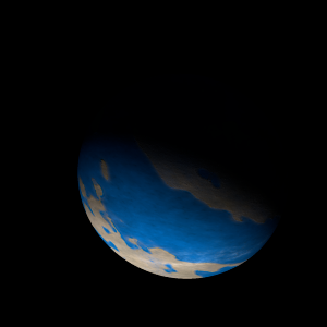The artist's impression of KIC 9028474 (AB)b artist's rendition