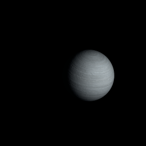 The artist's impression of KMT-2018-BLG-1743 b artist's rendition