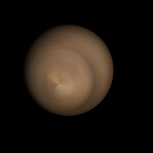 The artist's impression of KMT-2019-BLG-0842 b artist's rendition
