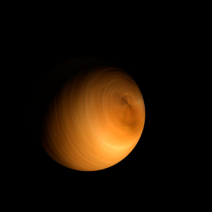 The artist's impression of KMT-2019-BLG-1216 b artist's rendition