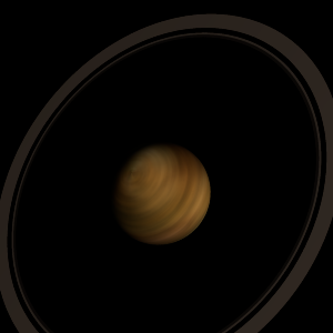 The artist's impression of KMT-2020-BLG-0757 b artist's rendition