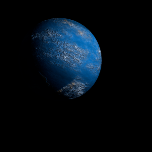 The artist's impression of KMT-2021-BLG-1931 b artist's rendition