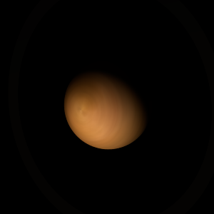 The artist's impression of KMT-2022-BLG-0412 b artist's rendition