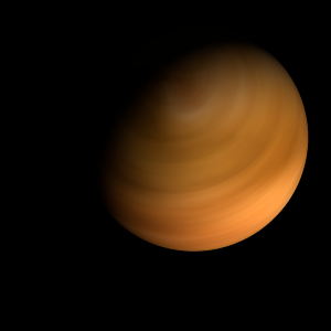 The artist's impression of KMT-2023-BLG-2019L b artist's rendition