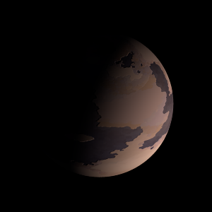 The artist's impression of KOI-6653 b artist's rendition