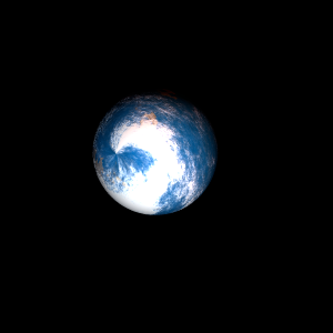 The artist's impression of KOI-7069 b artist's rendition
