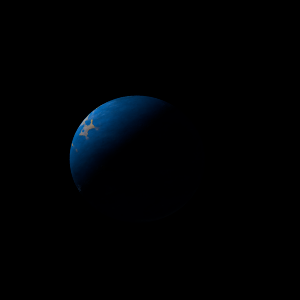 The artist's impression of L 98-59 c artist's rendition