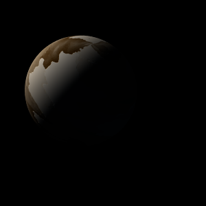 The artist's impression of LHS-3154 b artist's rendition