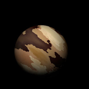 The artist's impression of LHS 3154 b artist's rendition